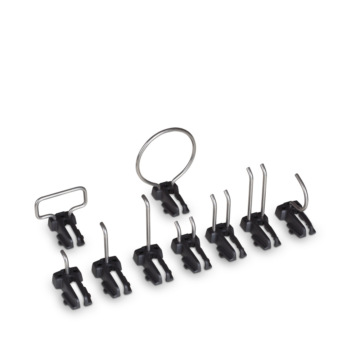 Werkzeughakenset 9tlg Aluminium Seitenwand