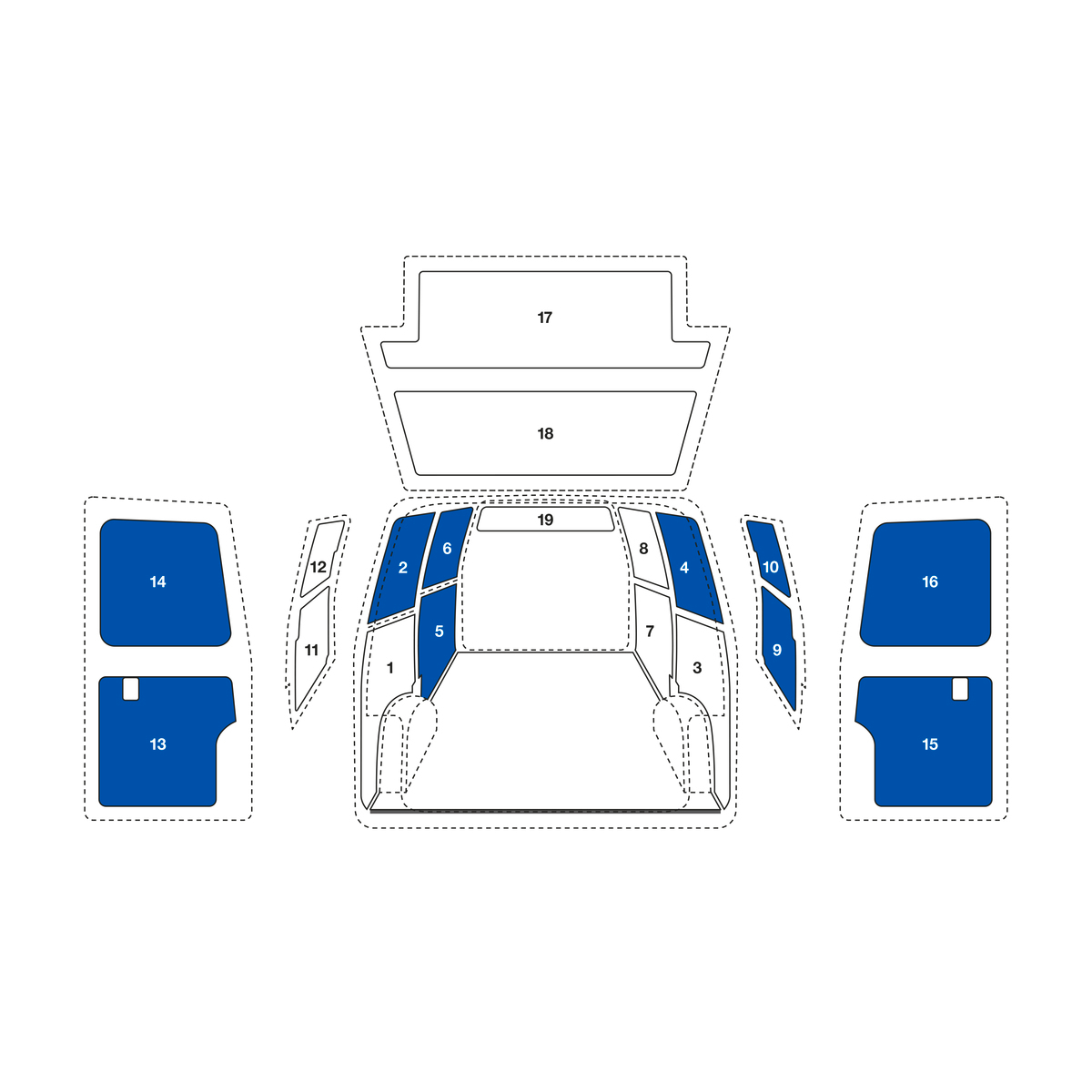 SET Dacia Dokker12,SWF2/4-6/9-10/13-16