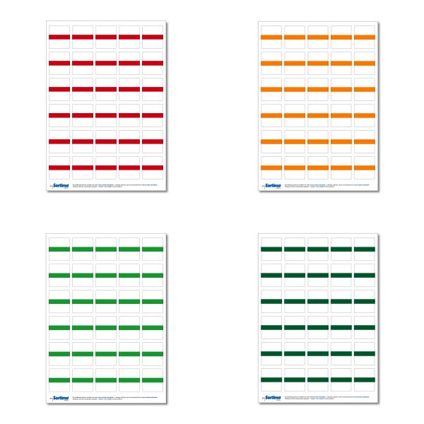 Beschriftungsetiketten Insetboxen